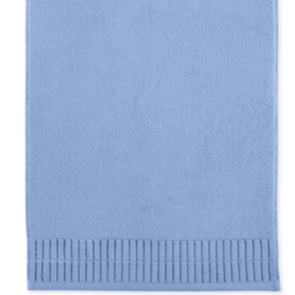 Martha Stewart Collection 100% Cotton Plush 20" x 30" Tub Mat - Hydrangea Blue - Picture 1 of 4